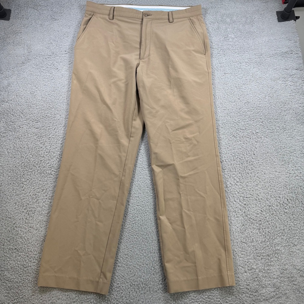 FootJoy Mens Performance Golf Pants Khaki Tan 36x31 Stretch‎ Trousers FJ
